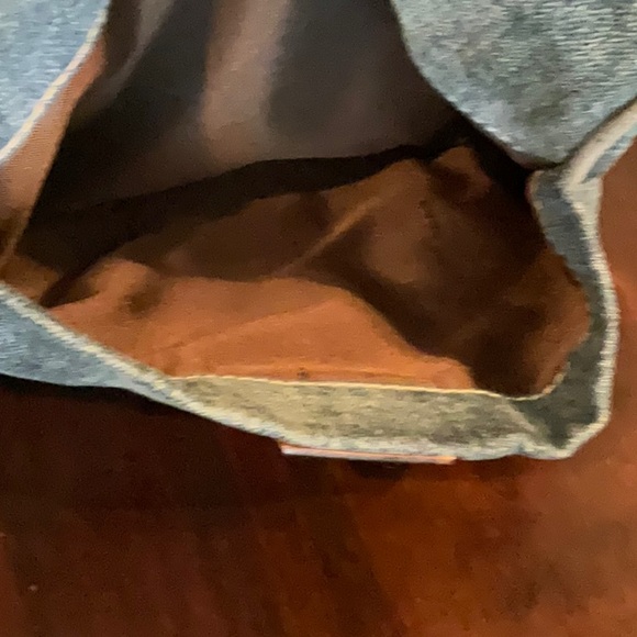 Fendi Vintage Hobo Bag Blue Denim & Leather - Picture 13 of 15